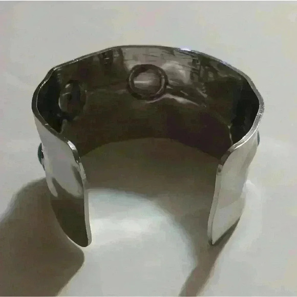 Boho wide cuff vintage bracelet - Picture 2 of 3